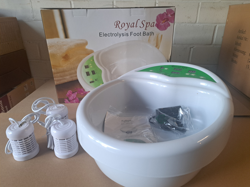 ROYAL SPA Detox Fußbad inklusive drei langlebiger Spulen für Praxis und Privatanwender